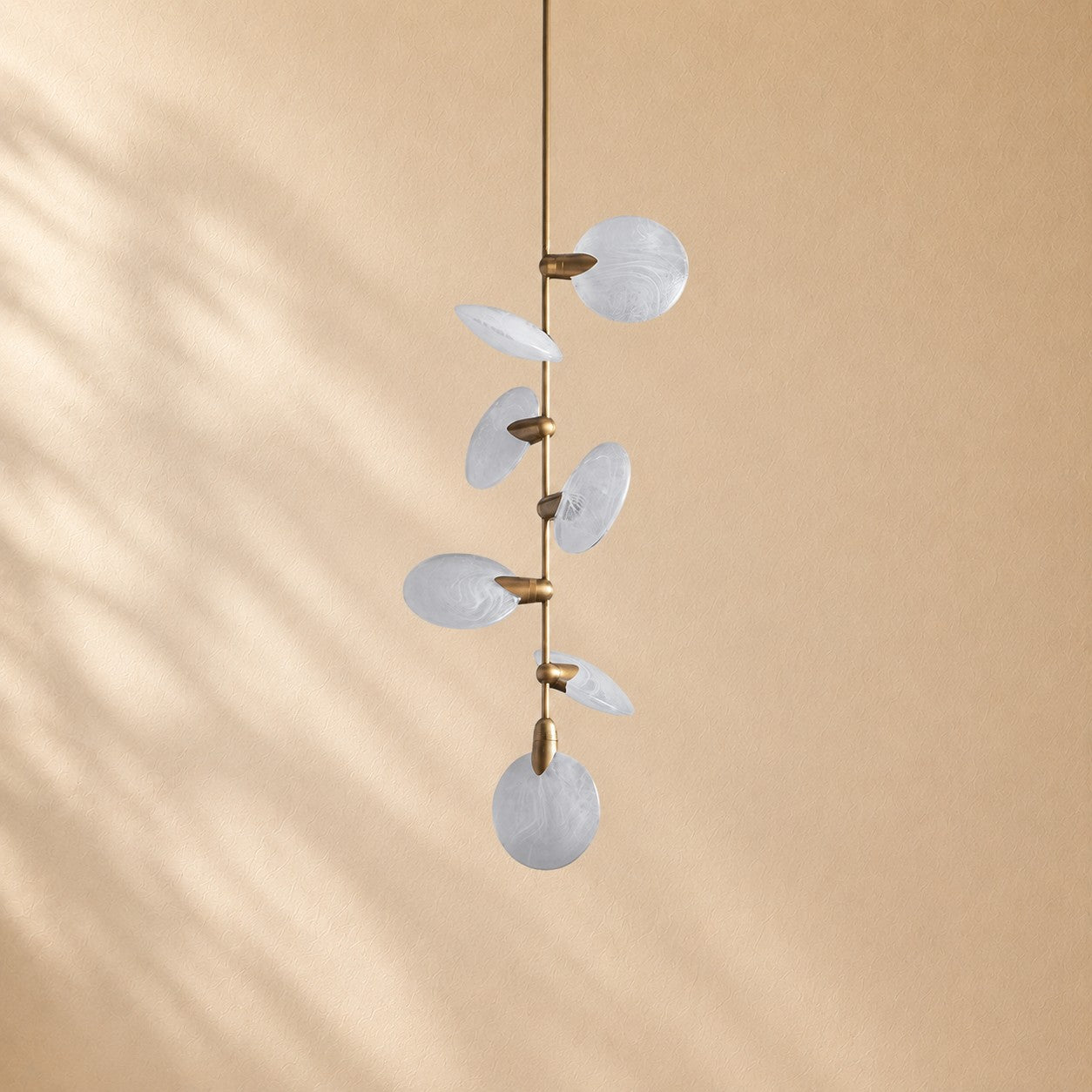 Lynn Nautilus Glass Disc Pendant