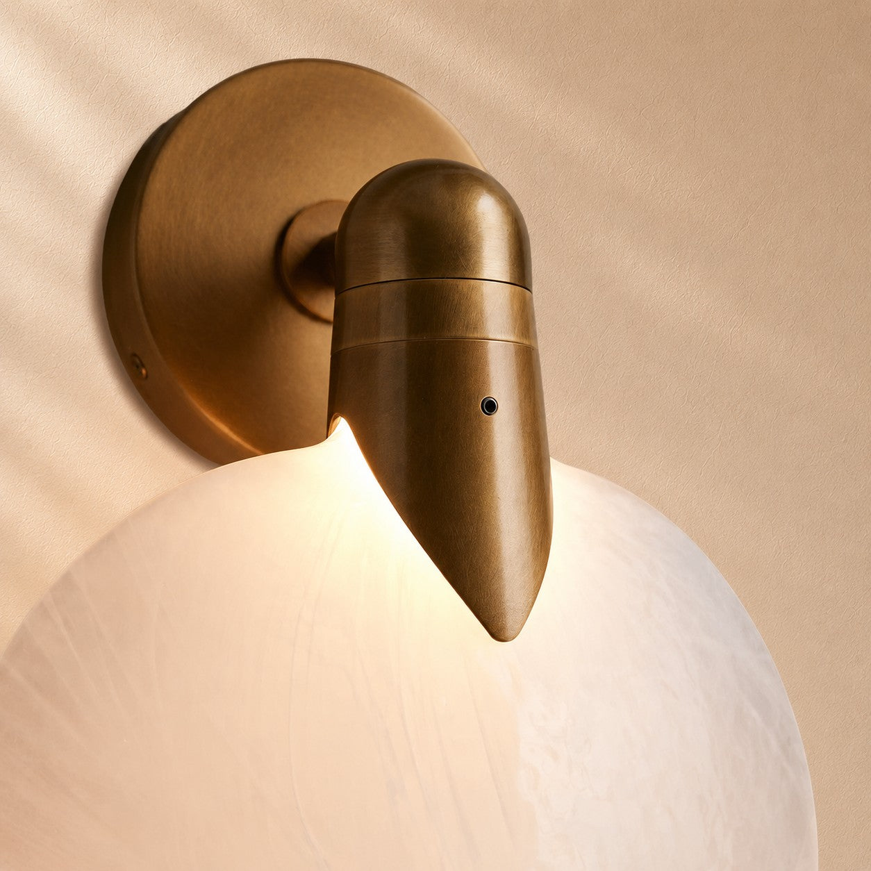 Lynn Orb Single Glass Wall Sconce