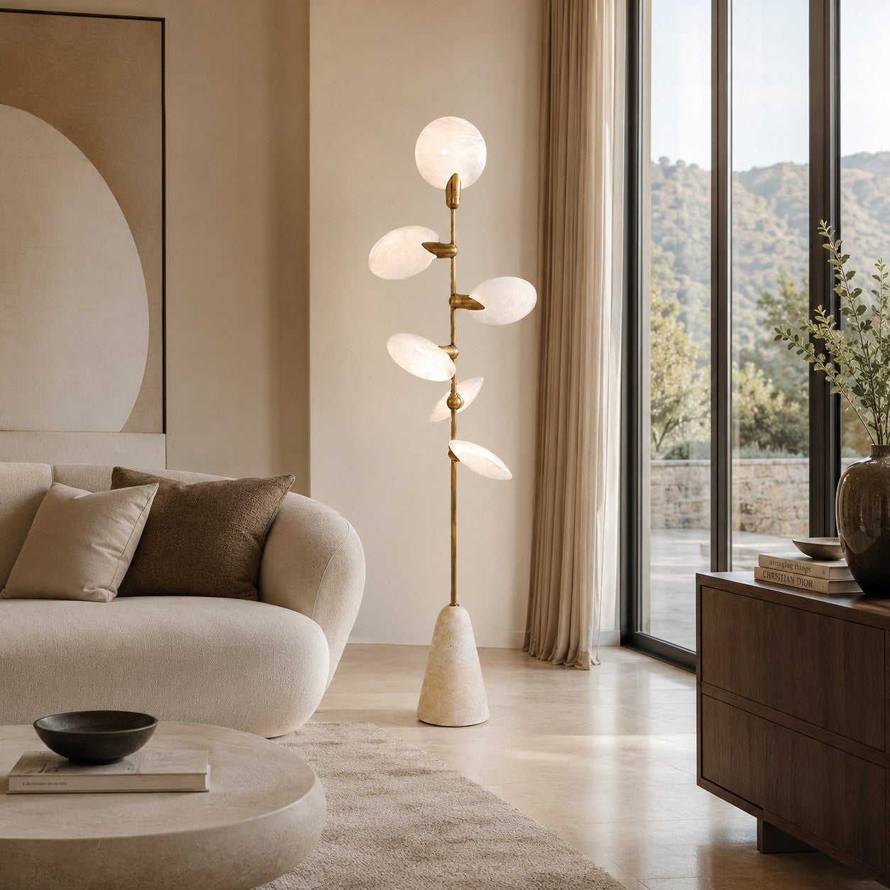 Lynn Organic Leaf Floor Lamp