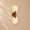 Lynn Textured Glass Double Wall Sconce