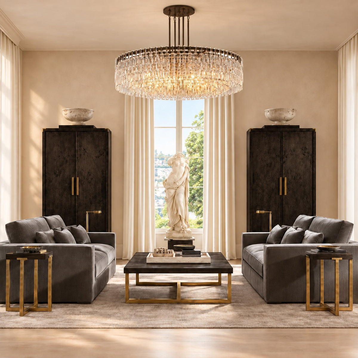 Markim Round Chandelier 60''