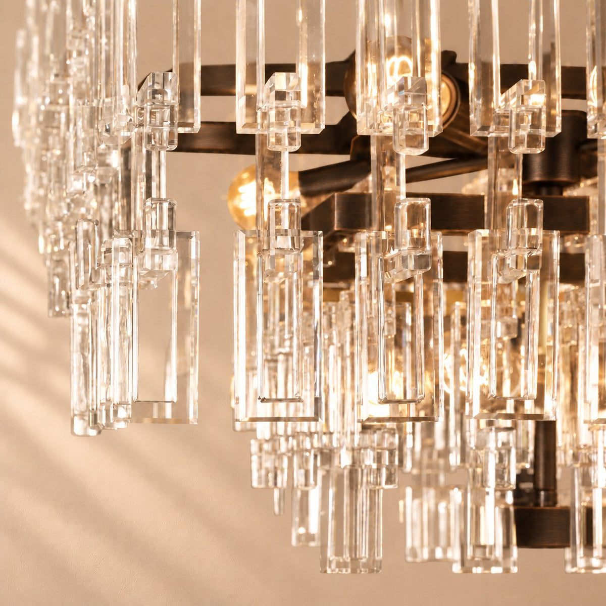 Markim Tiered Rectangular Chandelier 60''