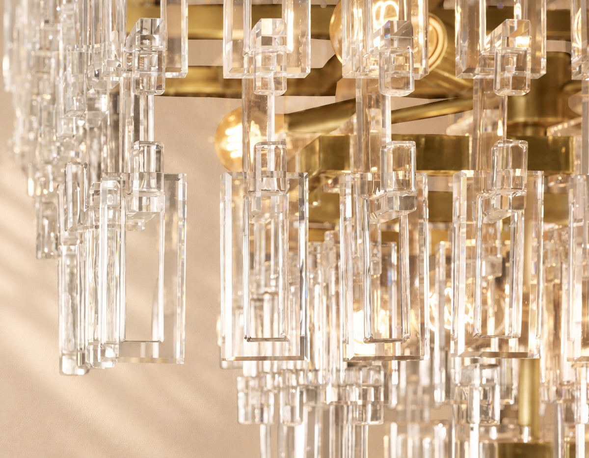 Markim Tiered Rectangular Chandelier 60''