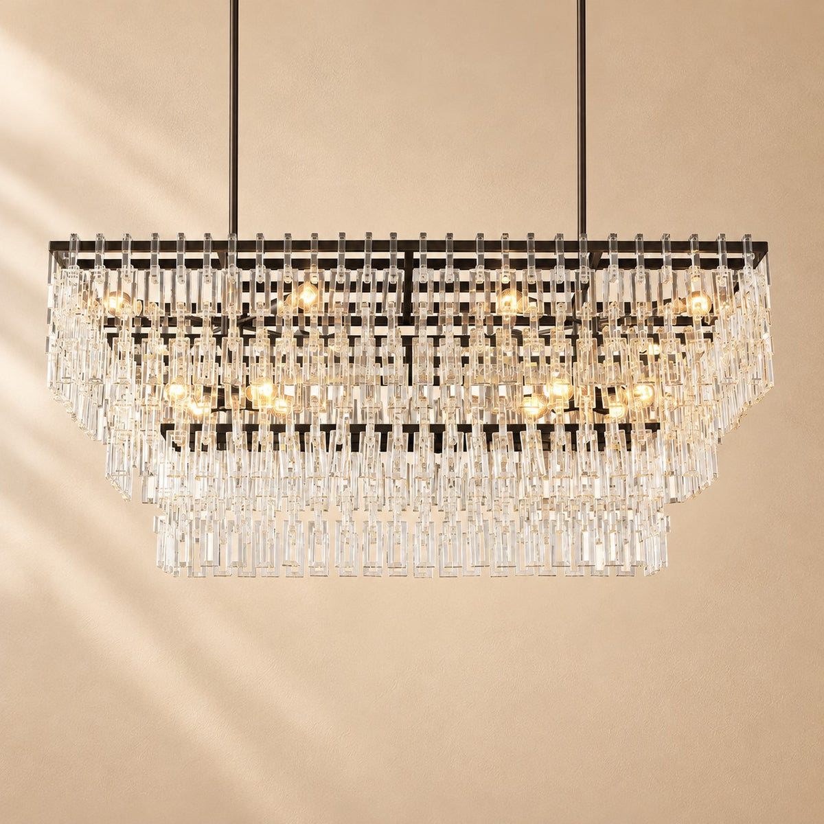 Markim Tiered Rectangular Chandelier 60''
