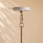 Micah Gloss Lacquer & Brass Pendant