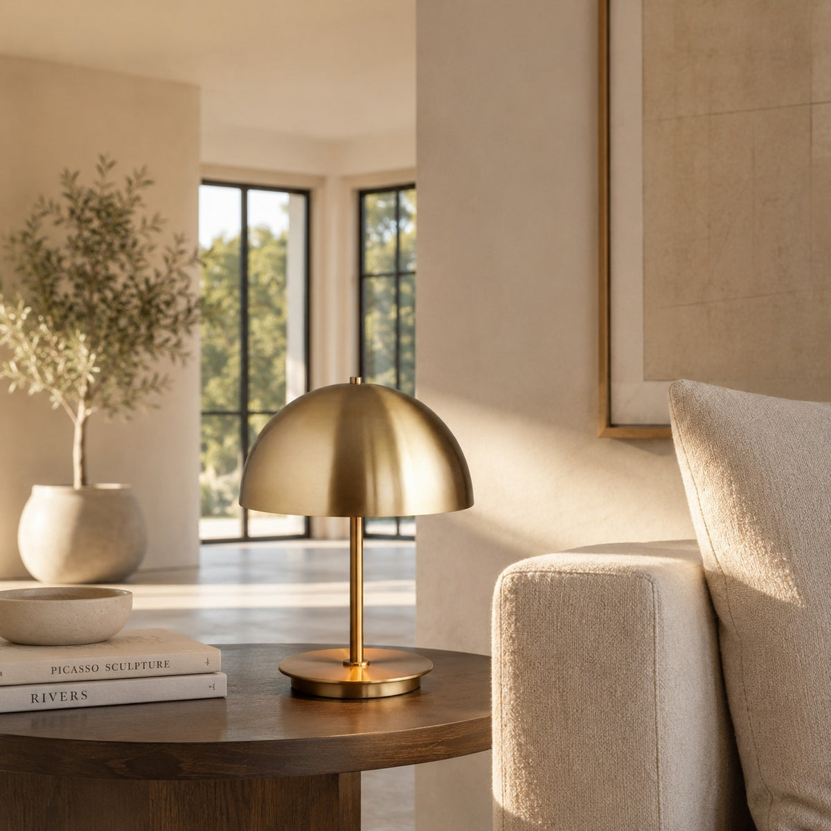 Nahum Dome Metal Table Lamp