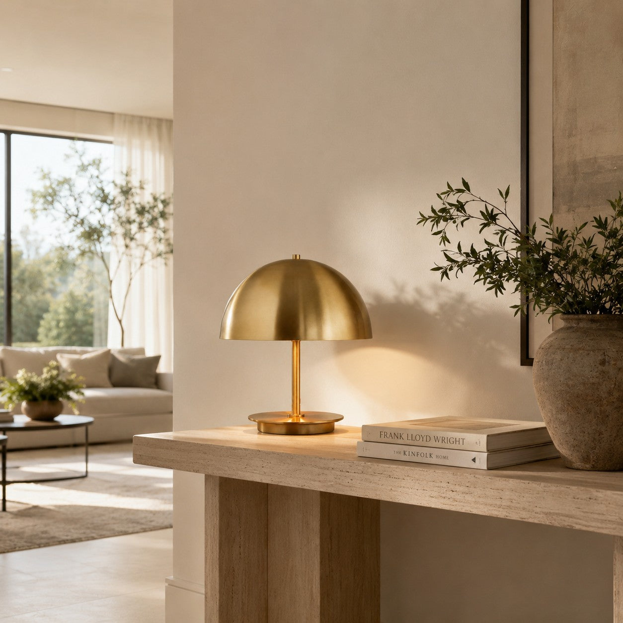 Nahum Dome Metal Table Lamp