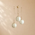 Nelly Multi-Globe Ribbed Opal Glass Chandelier