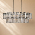 Norris Art Glass Linear Chandelier