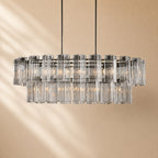 Norris Art Glass Linear Chandelier