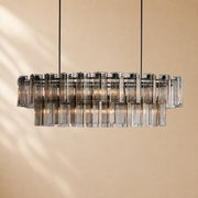Norris Art Glass Linear Chandelier