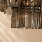 Norris Art Glass Linear Chandelier
