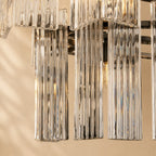 Norris Art Glass Linear Chandelier