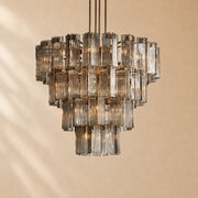 Norris Art Glass Round Chandelier 48"