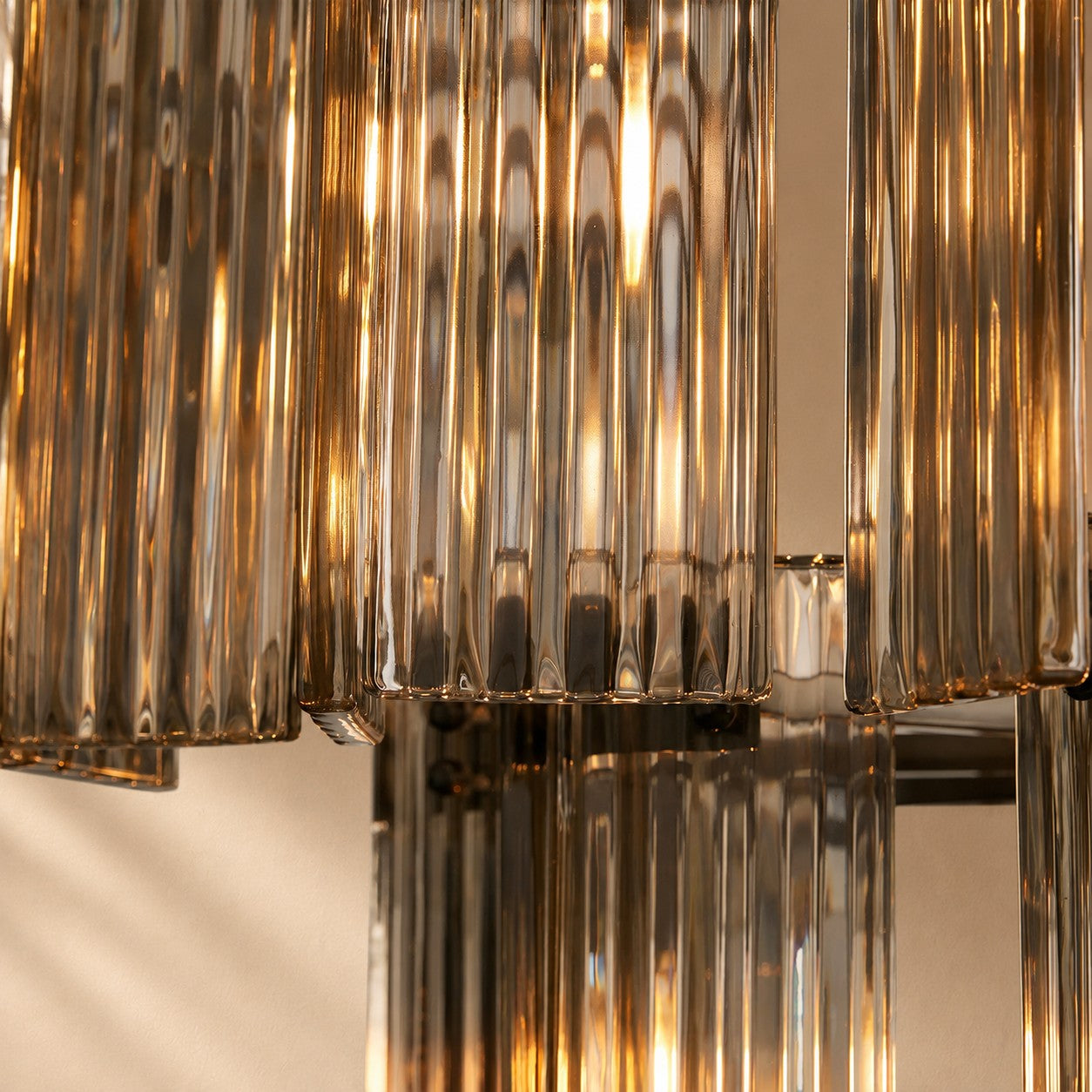 Norris Art Glass Round Chandelier 60"