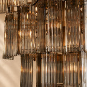 Norris Art Glass Round Chandelier 60"