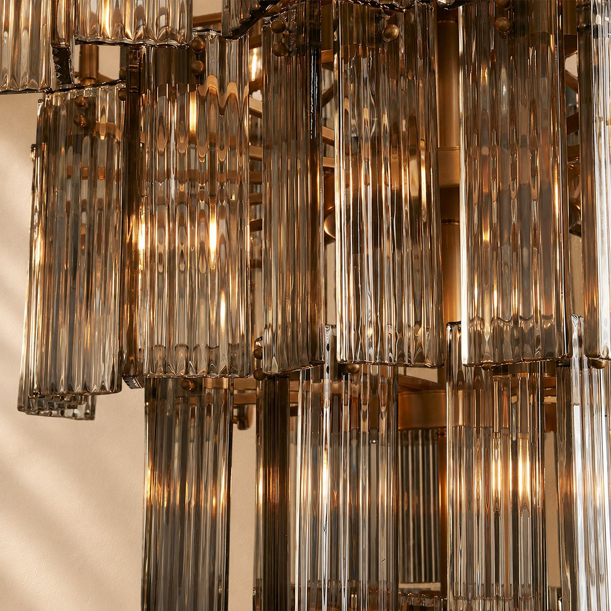 Norris Art Glass Round Chandelier 60"