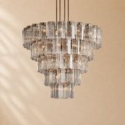 Norris Art Glass Round Chandelier 60"