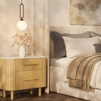 Nova Fluted Solid Oak Nightstand