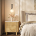 Nova Fluted Solid Oak Nightstand