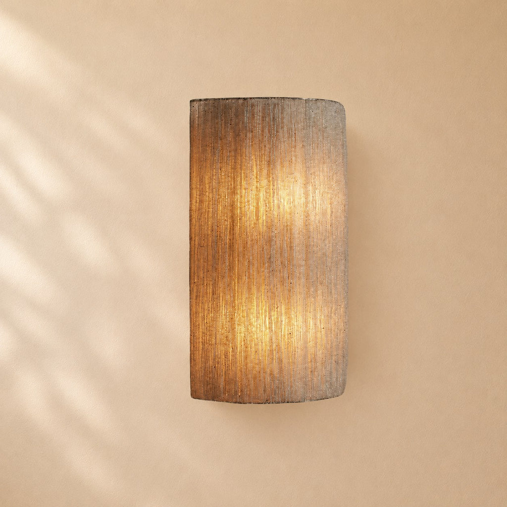 Pater Jute Fringe Beaded Wall Sconce