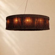 Pater Jute Fringe Round Chandelier
