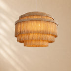 Pater Jute Fringe Tiered Chandelier