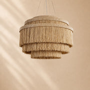 Pater Jute Fringe Tiered Chandelier