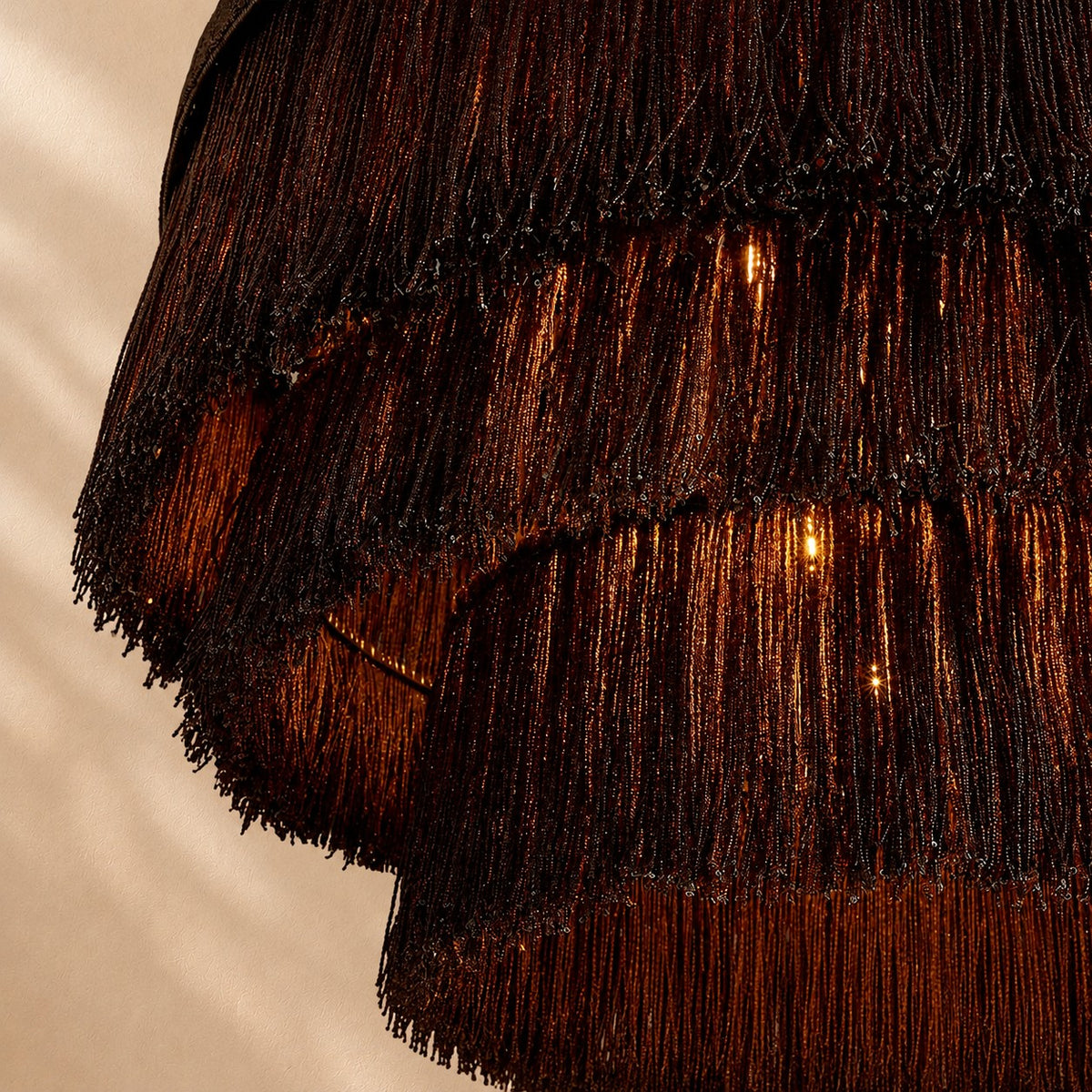 Pater Jute Fringe Tiered Chandelier