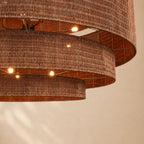 Penn Rattan Chandelier 52"