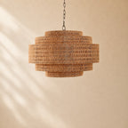 Penn Rattan Chandelier