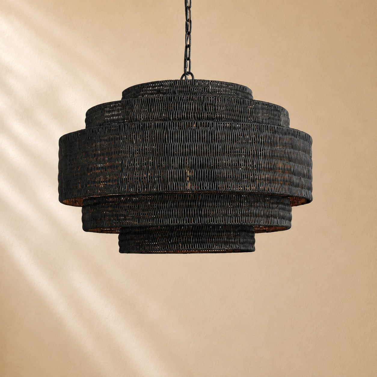 Penn Rattan Chandelier