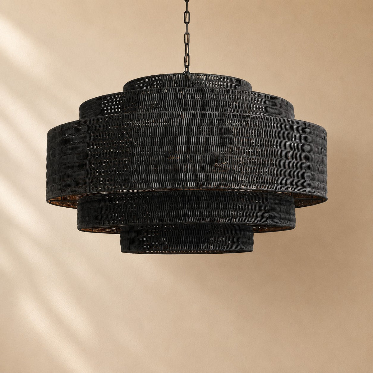 Penn Rattan Chandelier