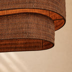 Penn Rattan Linear Chandelier