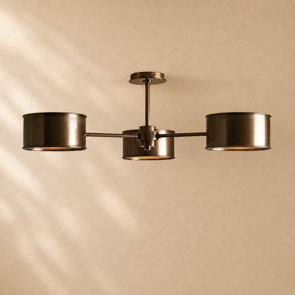 Pullan 3-Light Metal Semi-Flush Mount