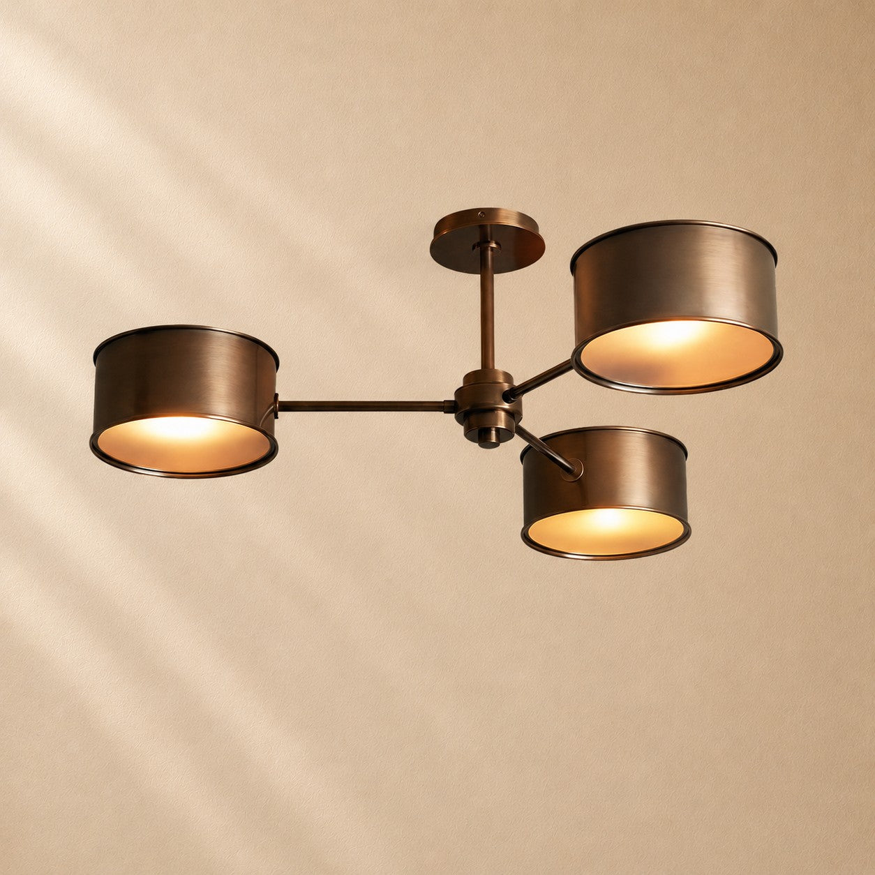 Pullan 3-Light Metal Semi-Flush Mount