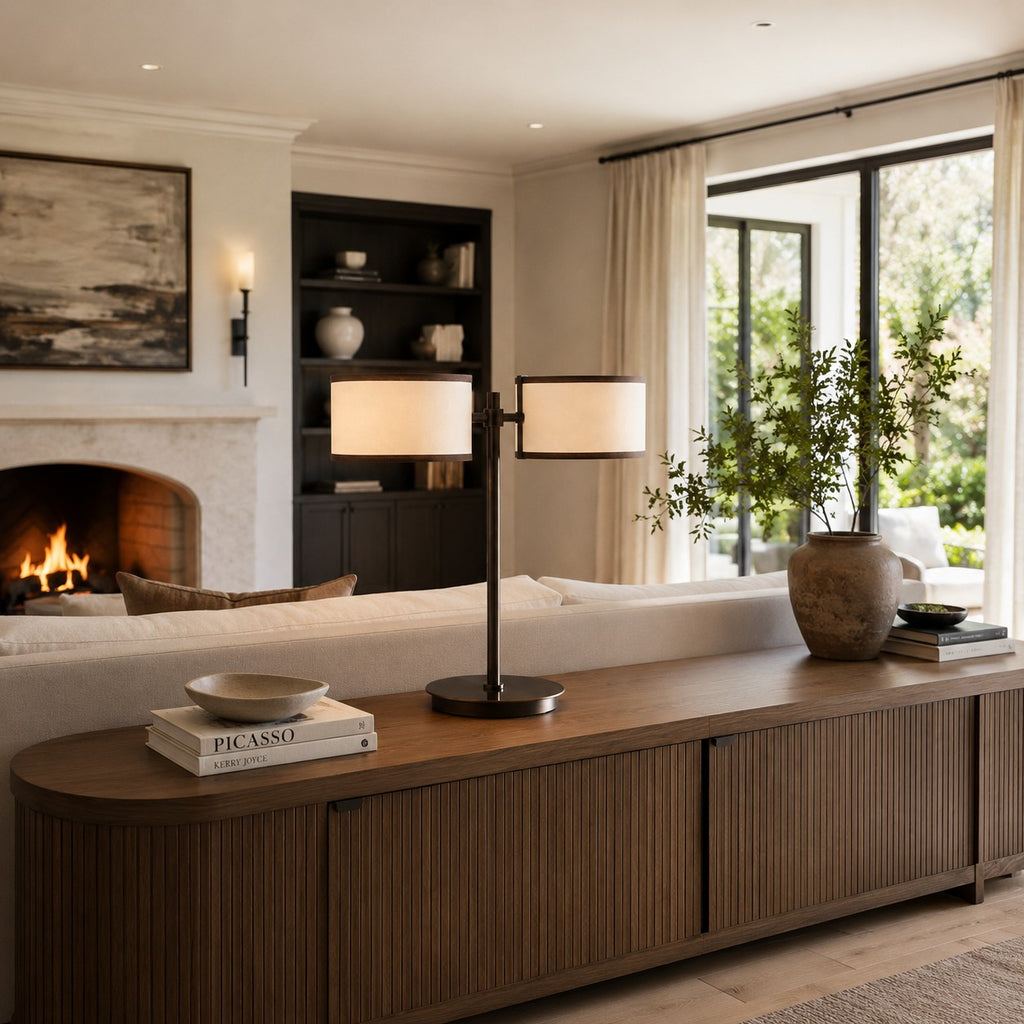 Pullan Dual-Shade Table Lamp