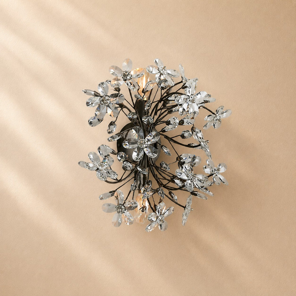 Susan Crystal Blossom Wall Sconce