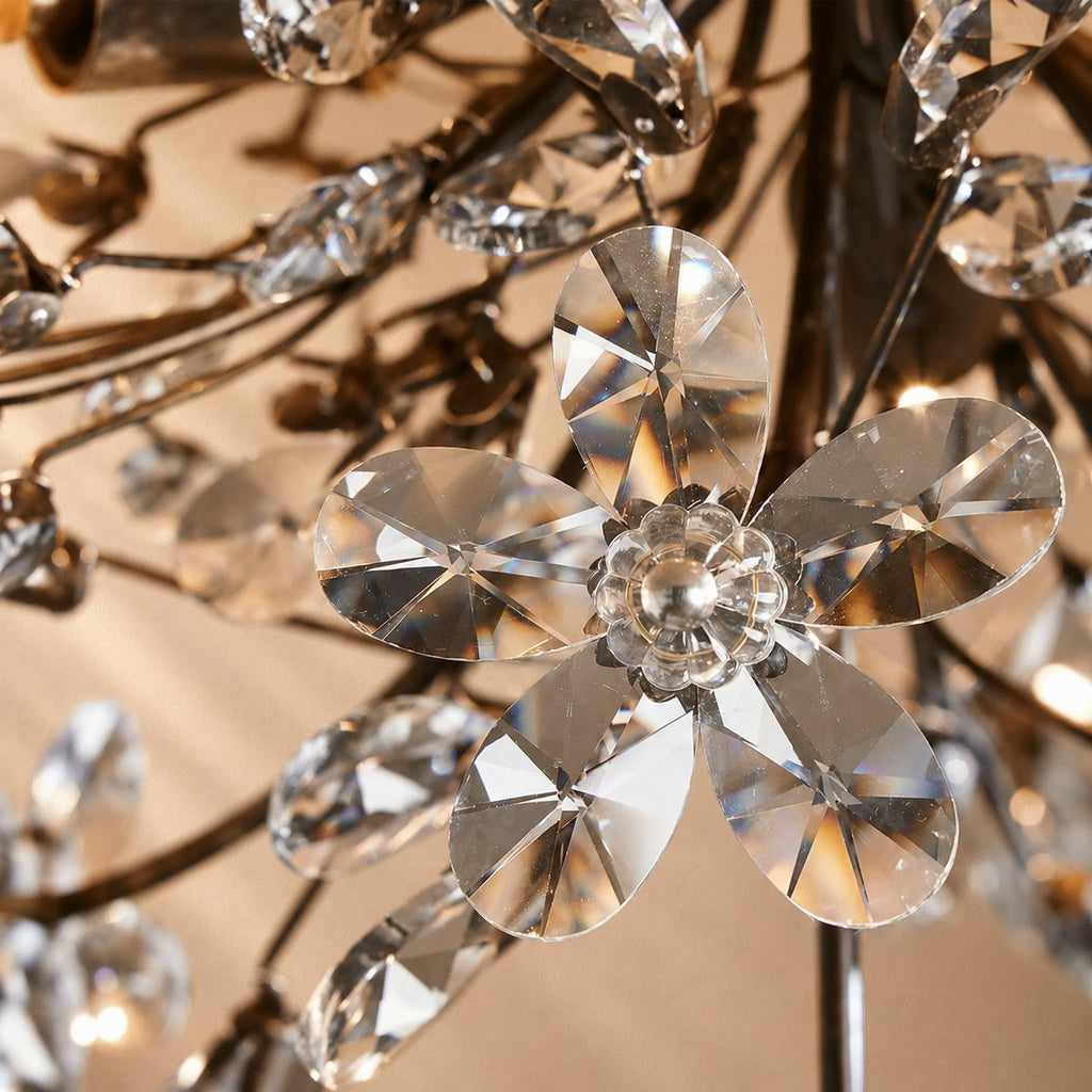 Susan Crystal Floral Flush Mount