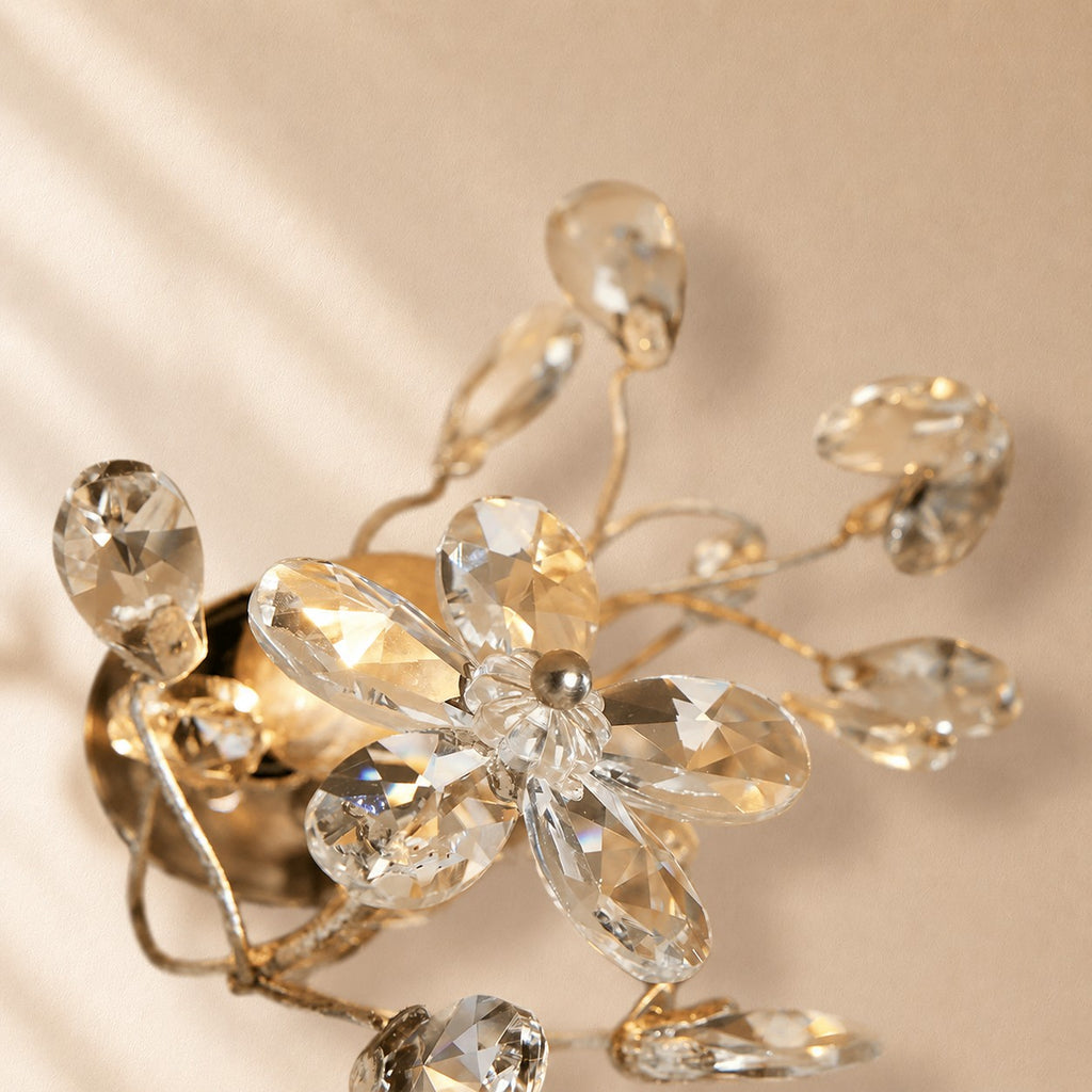 Susan Crystal Floral Flush Mount