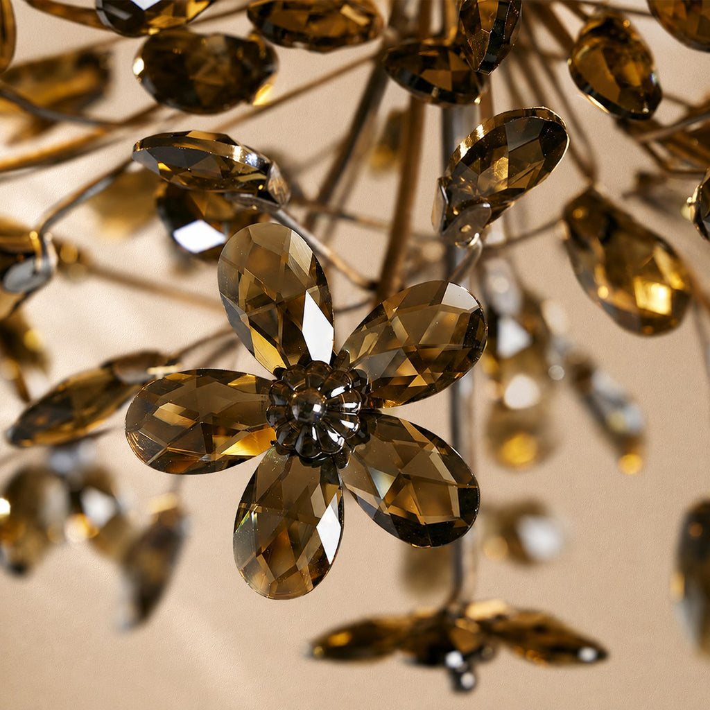 Susan Crystal Floral Flush Mount
