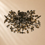 Susan Crystal Floral Flush Mount