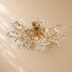 Susan Crystal Floral Flush Mount