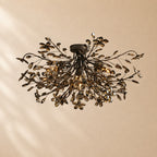 Susan Crystal Floral Flush Mount