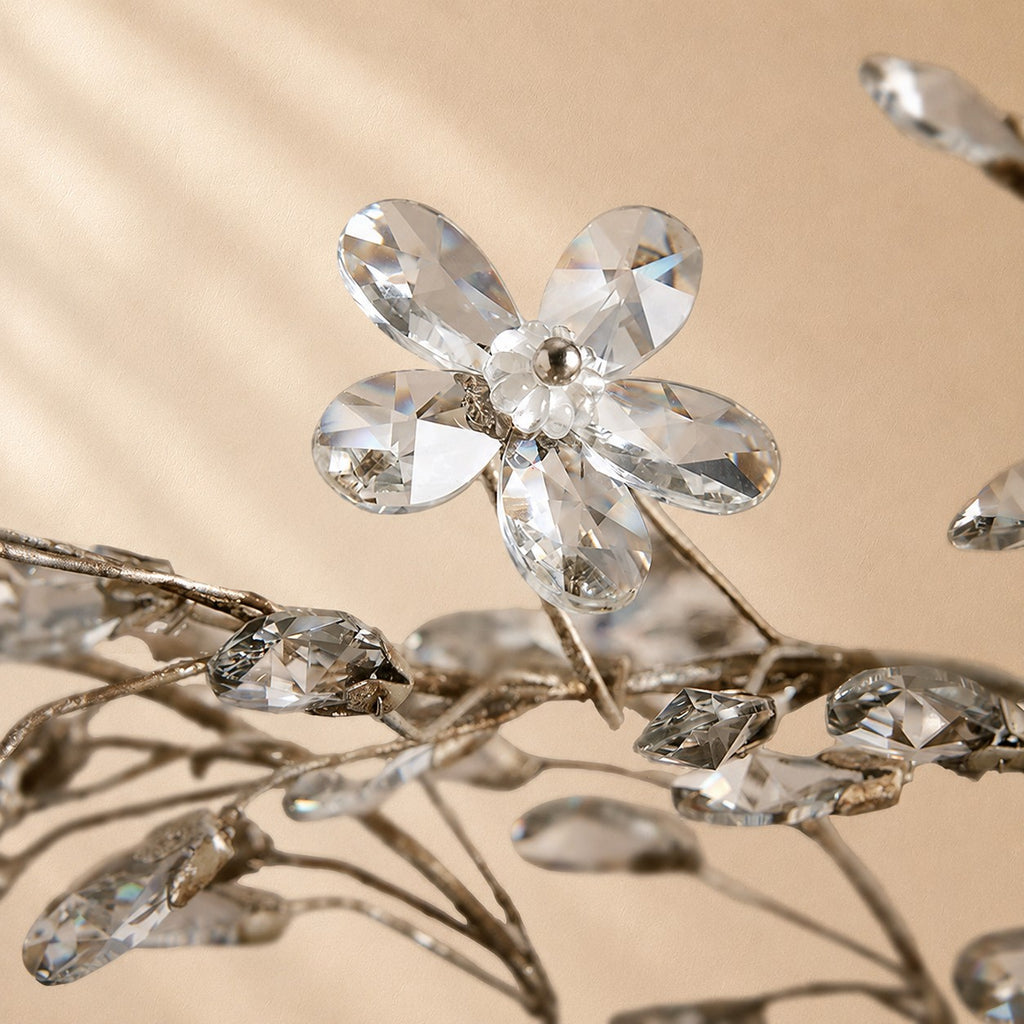 Susan Crystal Floral Flush Mount