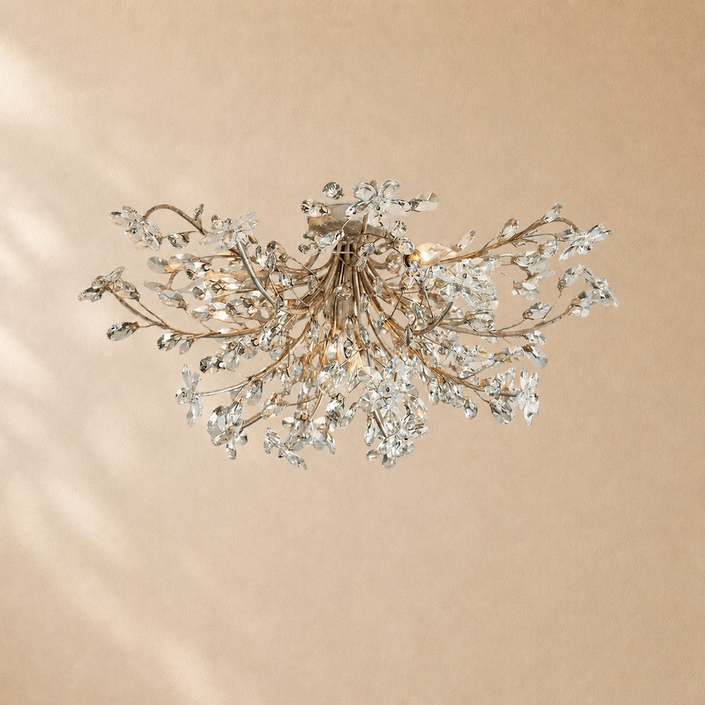 Susan Crystal Floral Flush Mount