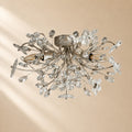 Susan Crystal Floral Flush Mount