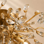 Susan Crystal Floral Flush Mount