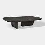 Veyrah Sculptural Solid Wood Coffee Table