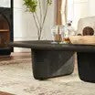 Veyrah Sculptural Solid Wood Coffee Table